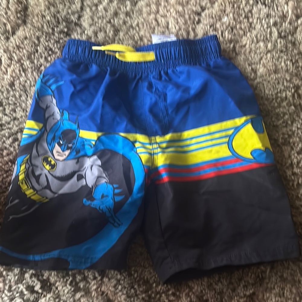 Kids' Batman Blue Swim Shorts